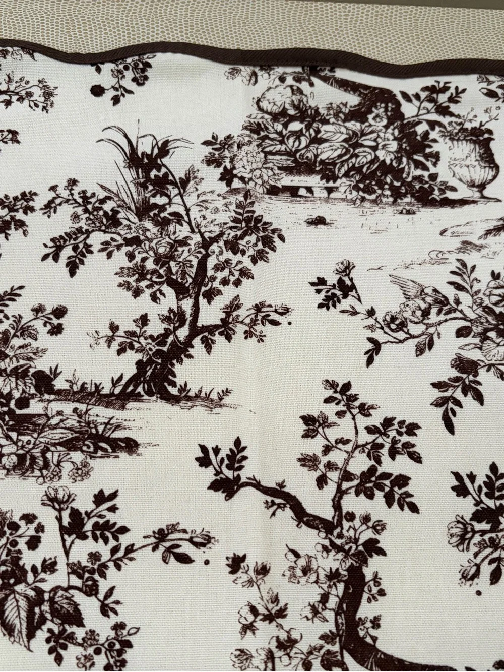 *Out of stock online*  Brown Toile Floral Placemats - Set of 6 NWT